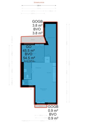 Floorplan - Rombout Hogerbeetsstraat 12-2, 1052 XB Amsterdam